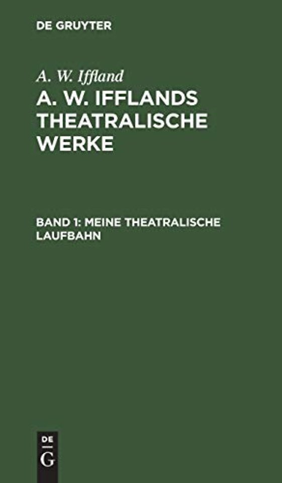 Meine theatralische Laufbahn