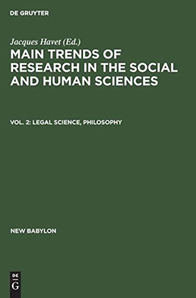 Legal science, philosophy