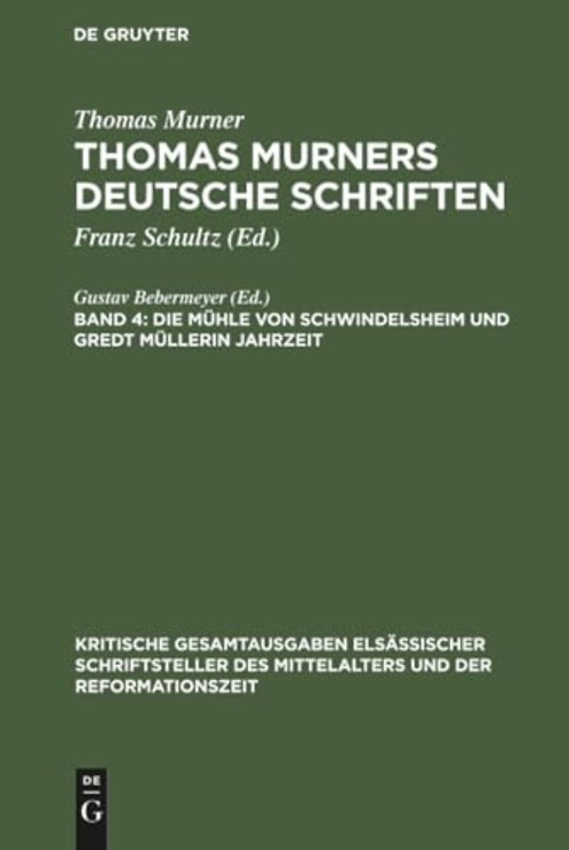 Die Mühle von Schwindelsheim und Gredt Müllerin Jahrzeit