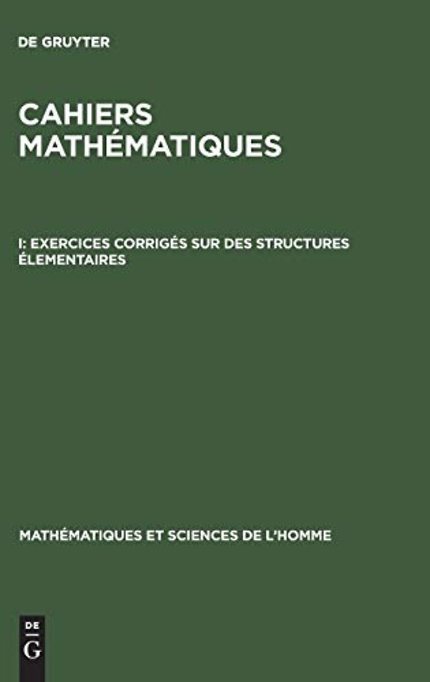 Exercices corrigés sur des structures élementaires