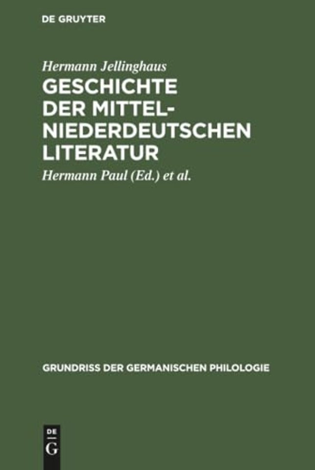 Geschichte der mittelniederdeutschen Literatur