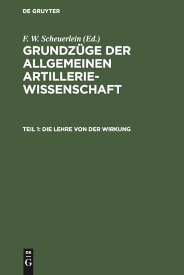 Die Lehre von der Wirkung