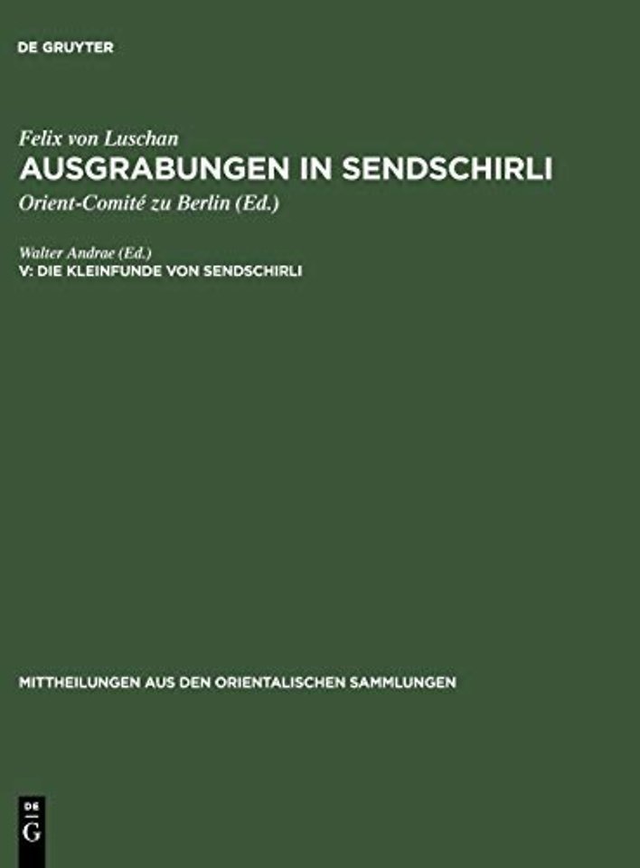 Die Kleinfunde von Sendschirli