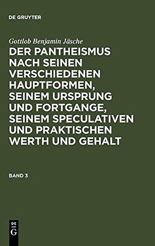 Allheit und Absolutheit oder die alte kosmotheistische Lehre des hen kai pan in ihren modernen idealistischen Hauptformen und Ausbildung