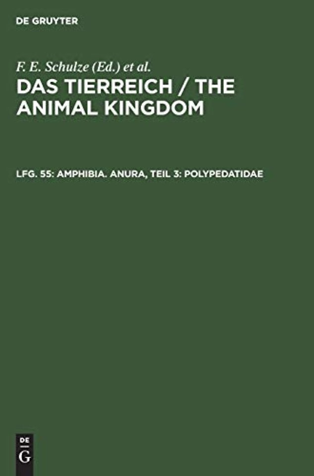 Amphibia. Anura, Teil 3: Polypedatidae