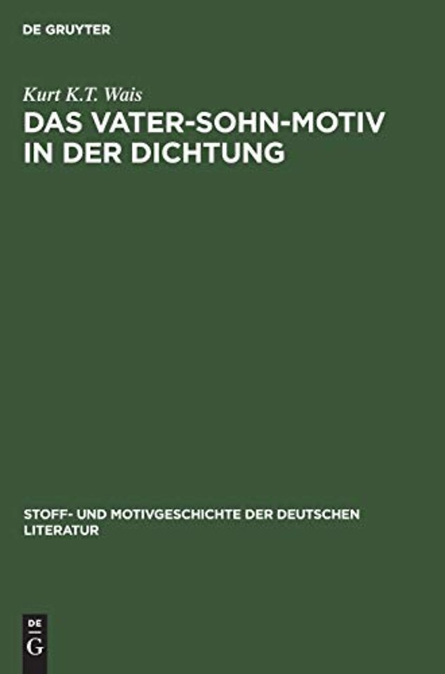 Das Vater–Sohn–Motiv in der Dichtung – 1880–1930
