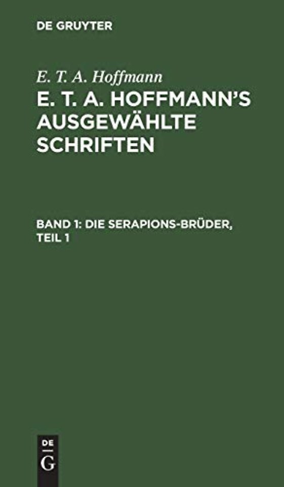 Die Serapions–Brüder, Teil 1