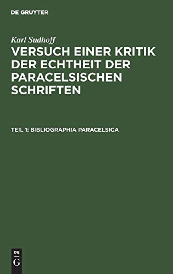 Bibliographia Paracelsica