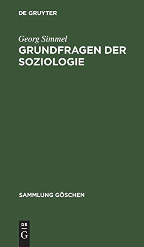 Grundfragen der Soziologie – (Individuum und Gesellschaft)