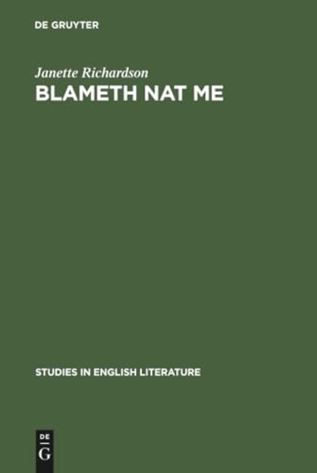 Blameth nat me – A study of imagery in Chaucer`s fabliaux