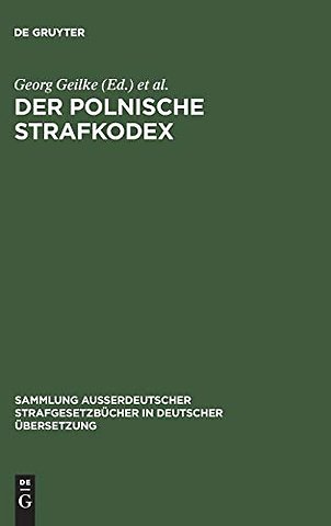 Der polnische Strafkodex – Gesetz vom 19. April 1969