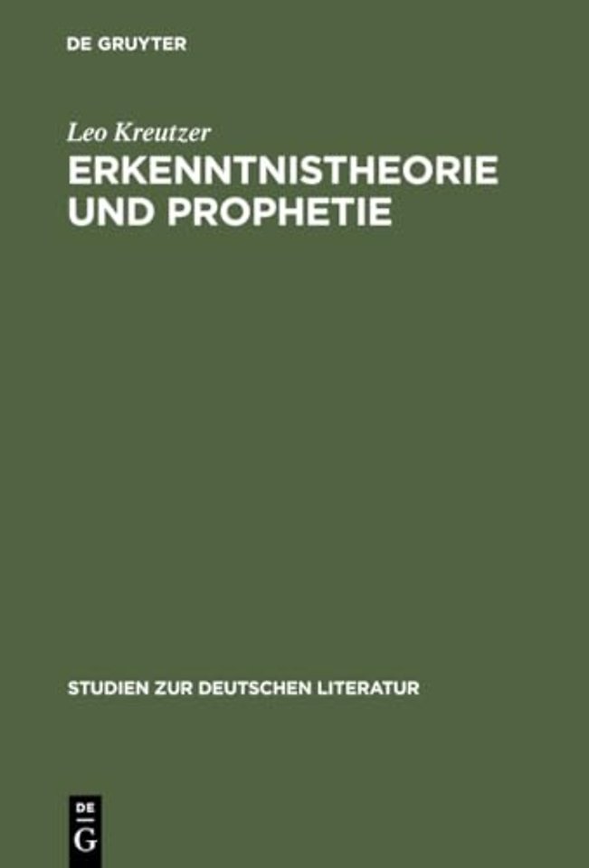 Erkenntnistheorie und Prophetie – Hermann Brochs Romantrilogie "Die Schlafwandler"
