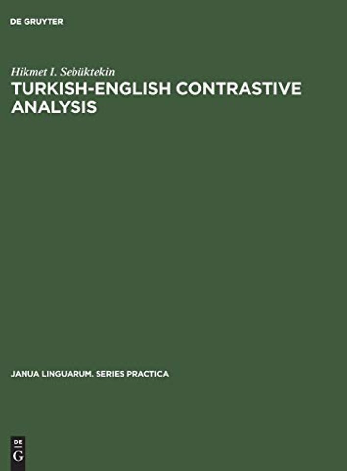 Turkish-English contrastive analysis