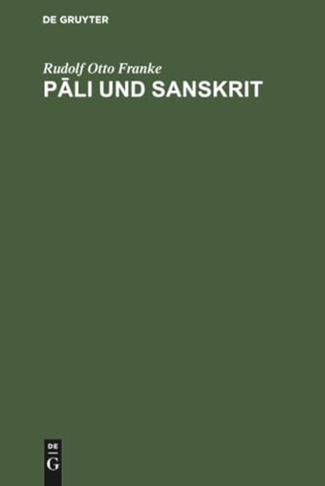 Pāli und Sanskrit