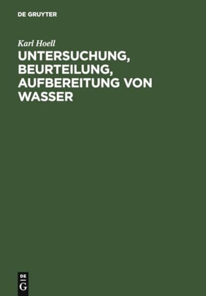 Untersuchung, Beurteilung, Aufbereitung von Wass – chemische Untersuchung von Trinkwasser, Fluβwasser, Schwimmbadwasser, Brauchwasser, Kessel