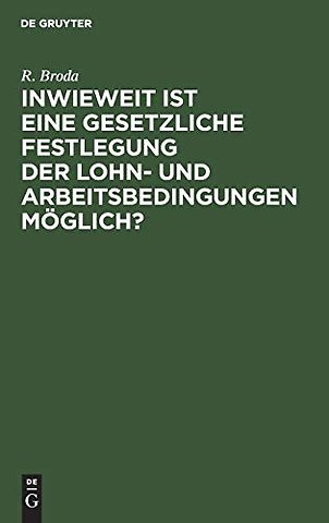 Inwieweit ist eine gesetzliche Festlegung der Lo – Erfahrungen Englands, Australiens und Kanadas