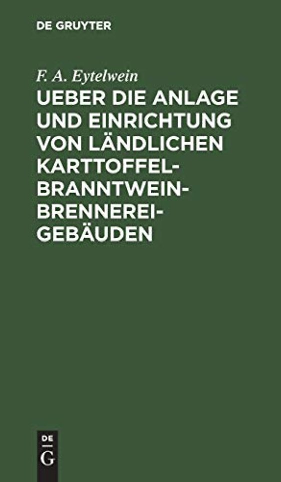 Ueber die Anlage und Einrichtung von ländlichen – Nach den in neuerer Zeit gemachten Erfahrungen