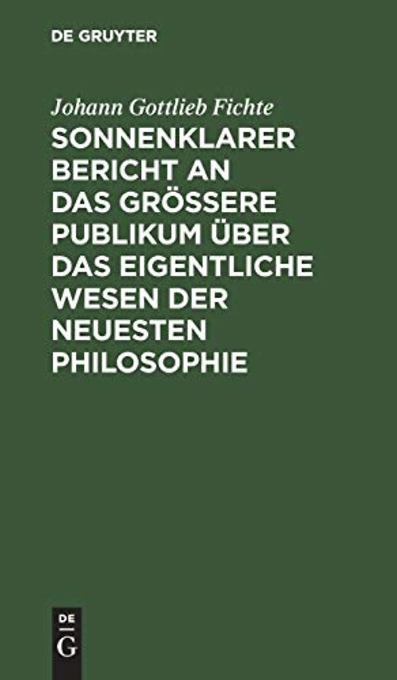 Sonnenklarer Bericht an das gröβere Publikum übe – Ein Versuch, die Leser zum Verstehen zu zwingen
