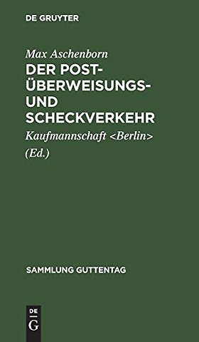 Der Post-Uberweisungs- und Scheckverkehr
