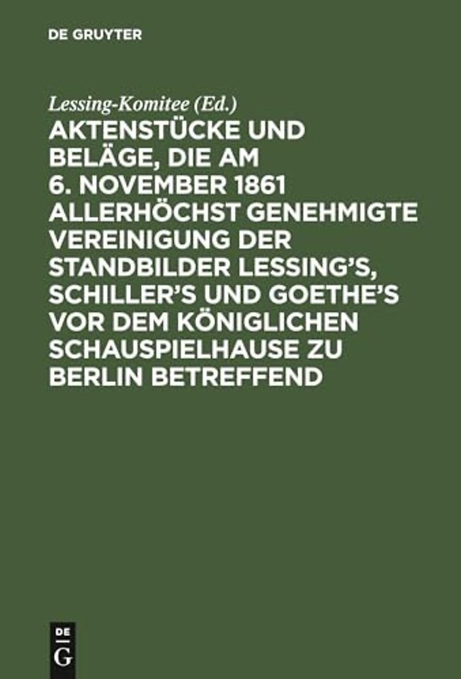 Aktenstücke und Beläge, die am 6. November 1861 – (Vom Anfange 1861 bis 12. November 1967)