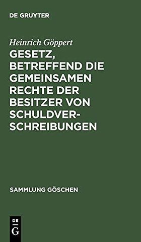 Gesetz, betreffend die gemeinsamen Rechte der Be – Vom 4. Dezember 1899 ; In der Fassung des Gesetzes vom 14. Mai 1914 ; Textausgabe mit Anmerk