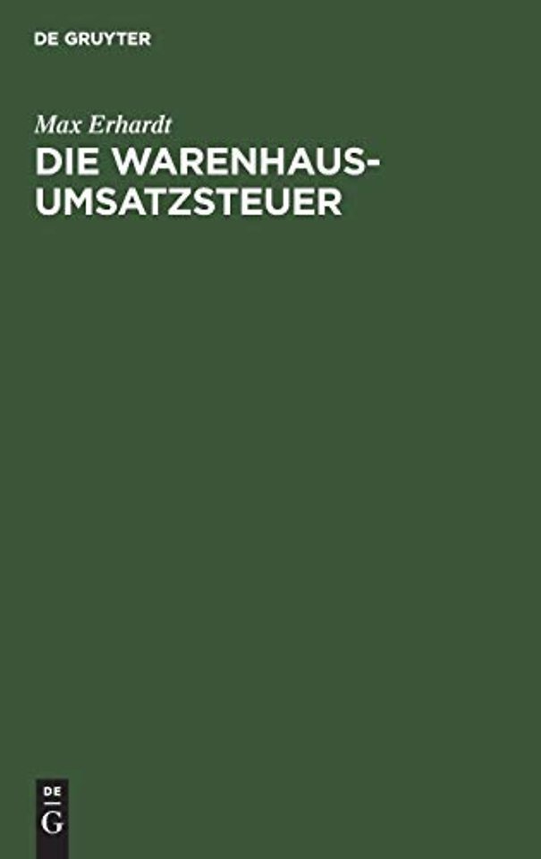 Die Warenhaus-Umsatzsteuer