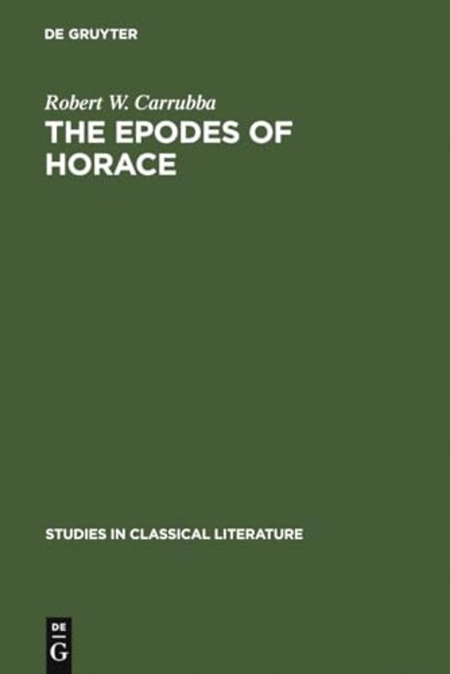The epodes of Horace – a study in poetic arrangement