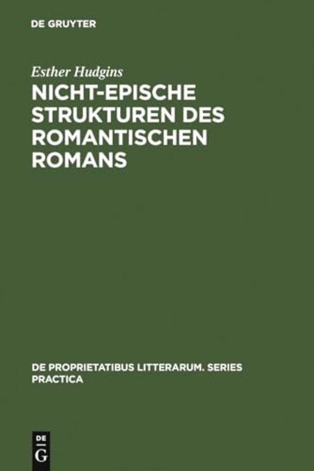 Nicht–epische Strukturen des romantischen Romans