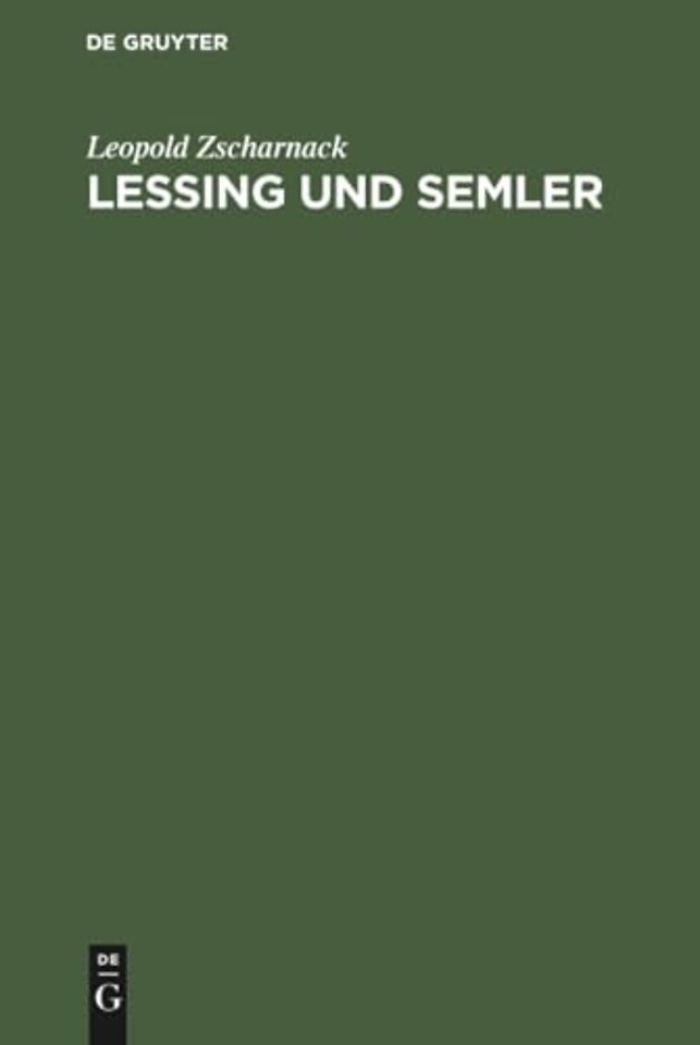 Lessing und Semler