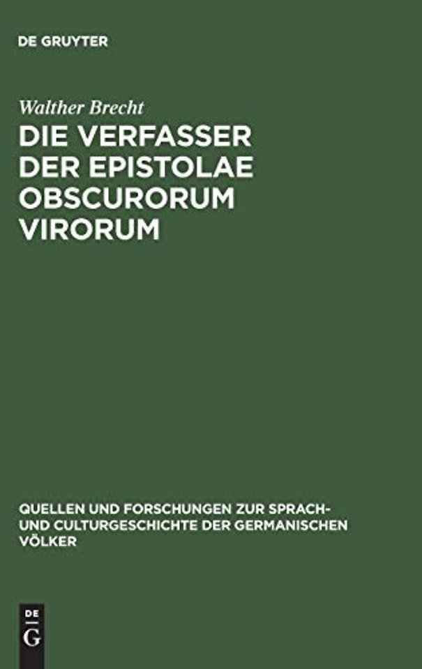Die Verfasser der Epistolae obscurorum virorum