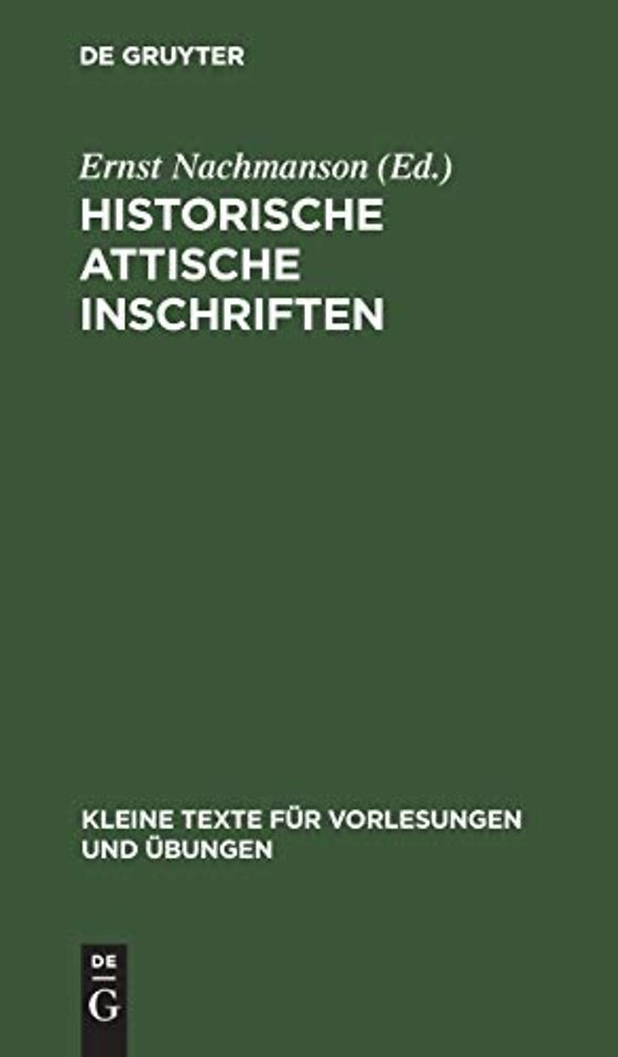 Historische Attische Inschriften