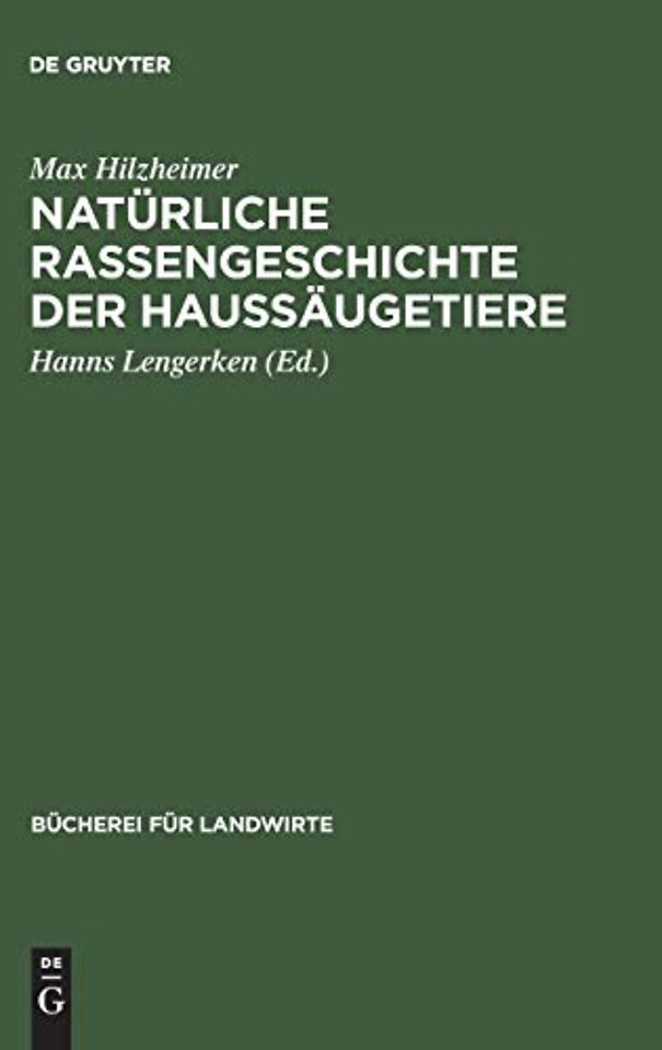 Naturliche Rassengeschichte der Haussaugetiere