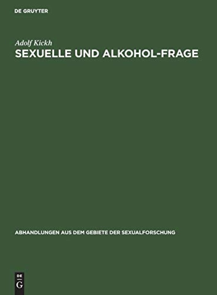 Sexuelle und Alkohol–Frage