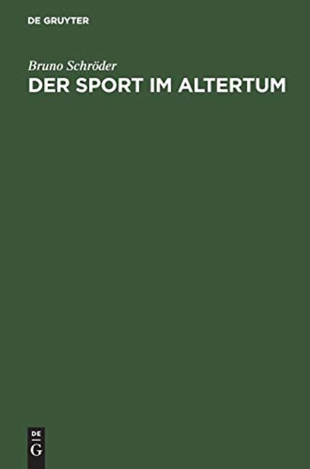 Der Sport Im Altertum
