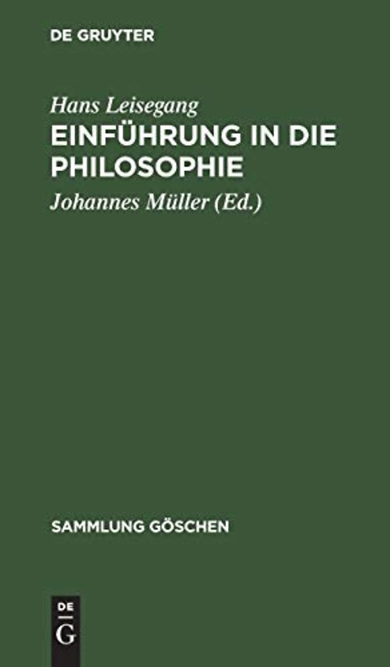 Einführung in die Philosophie