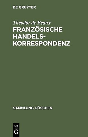 Französische Handelskorrespondenz