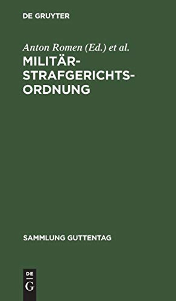 Militärstrafgerichtsordnung