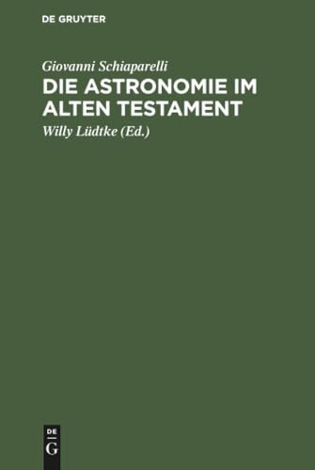 Die Astronomie im Alten Testament