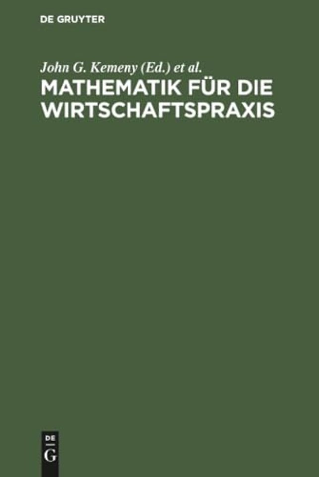 Mathematik für die Wirtschaftspraxis