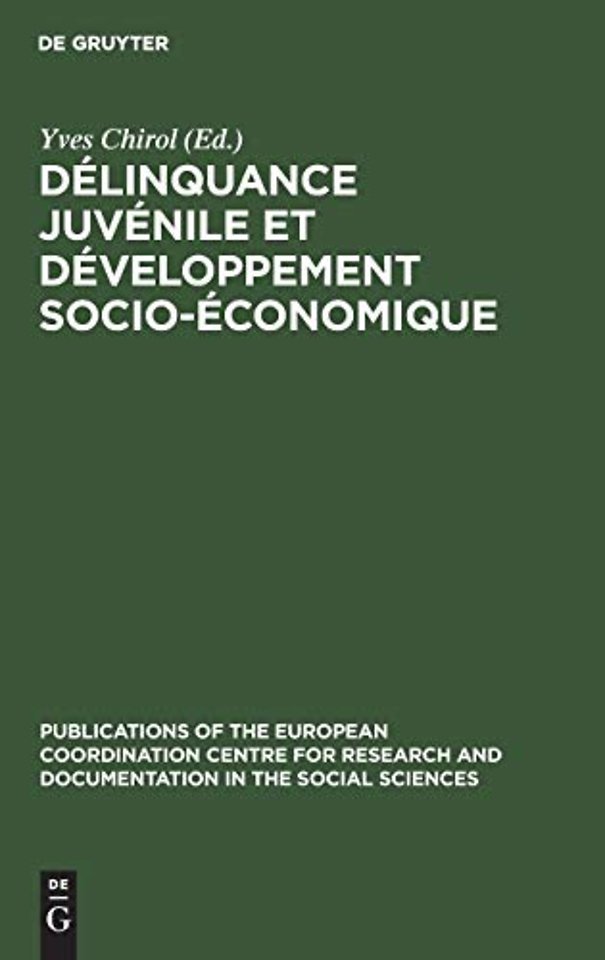 Délinquance juvénile et développement socio–économique