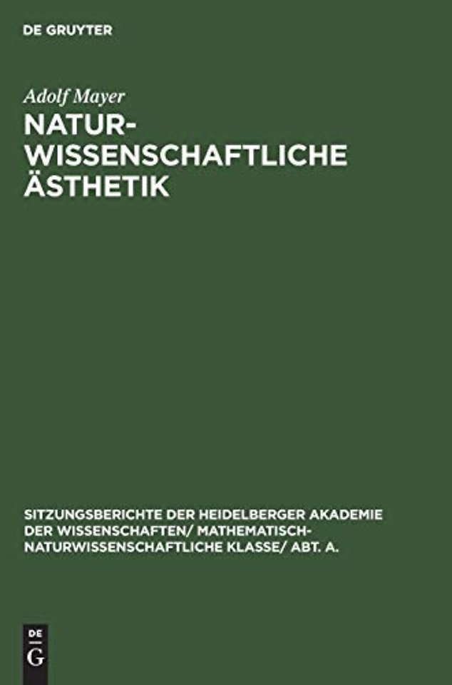 Naturwissenschaftliche Asthetik
