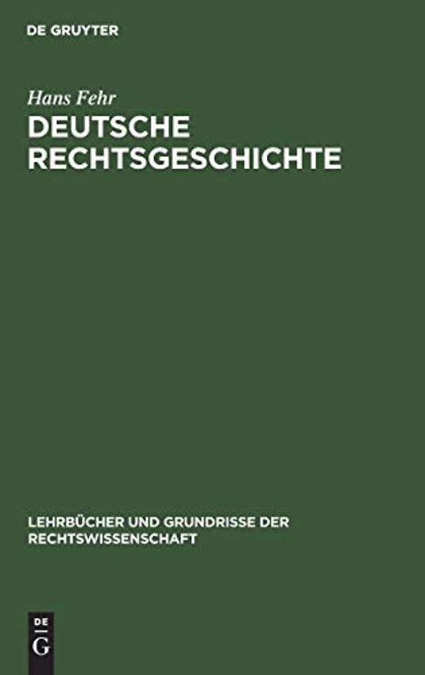 Deutsche Rechtsgeschichte