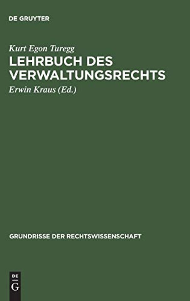 Lehrbuch des Verwaltungsrechts