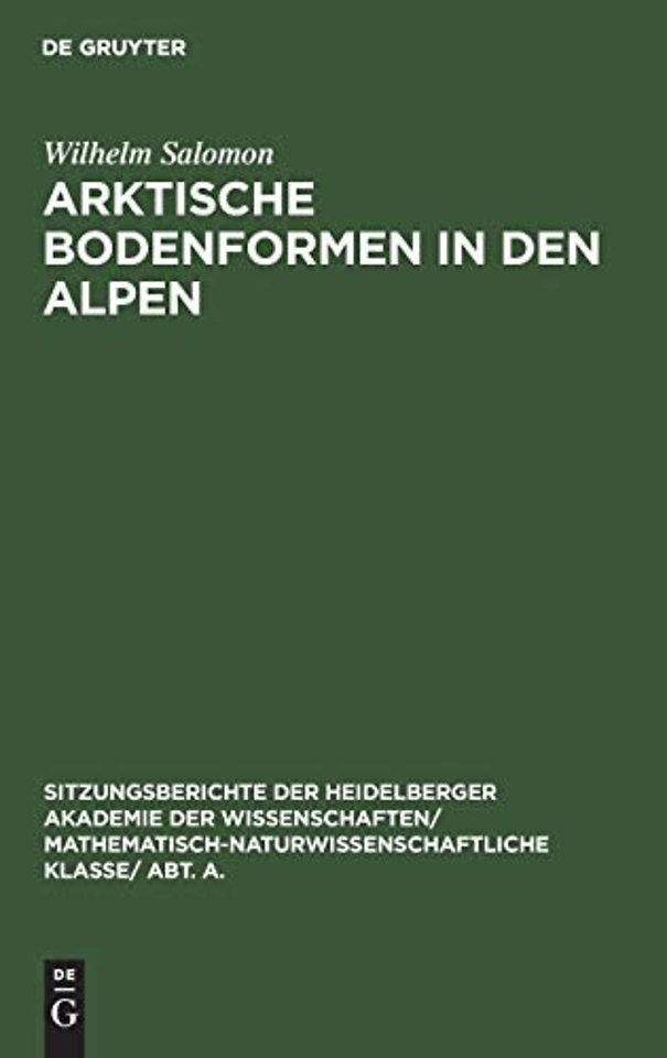 Arktische Bodenformen in Den Alpen