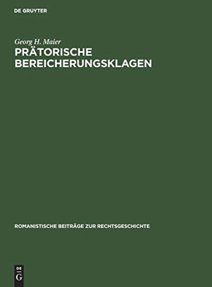 Pratorische Bereicherungsklagen