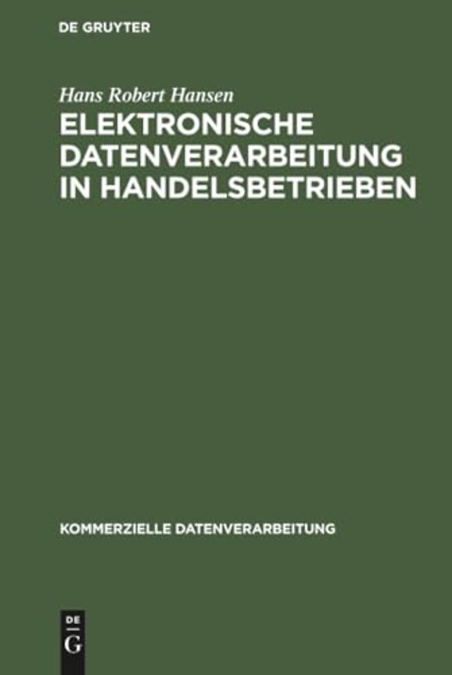 Elektronische Datenverarbeitung in Handelsbetrieben