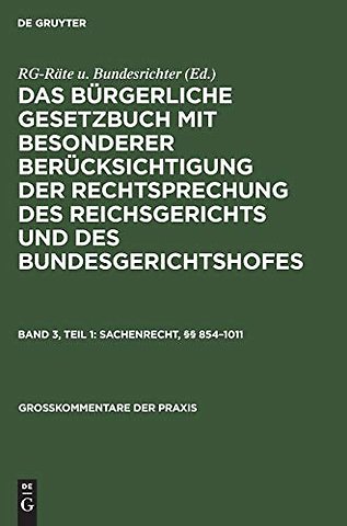 Sachenrecht, §§ 854–1011