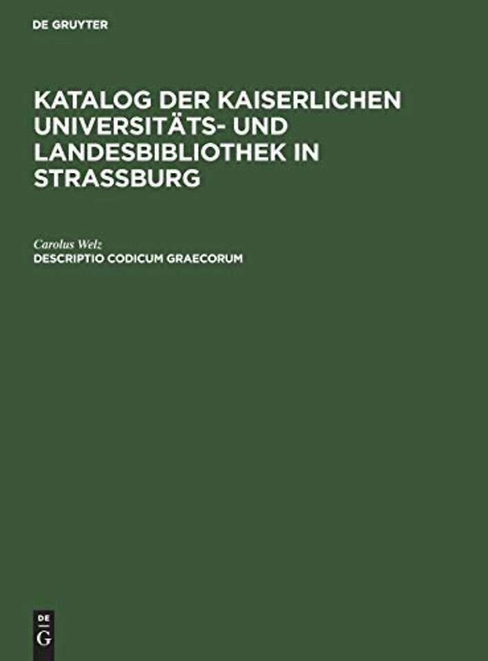Descriptio Codicum Graecorum