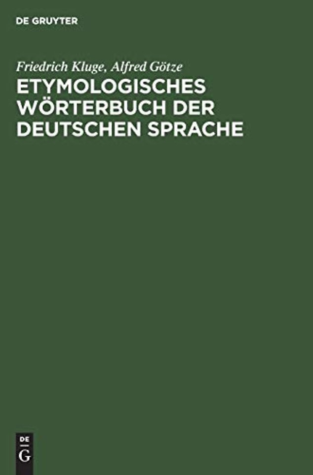 Etymologisches Wörterbuch der deutschen Sprache