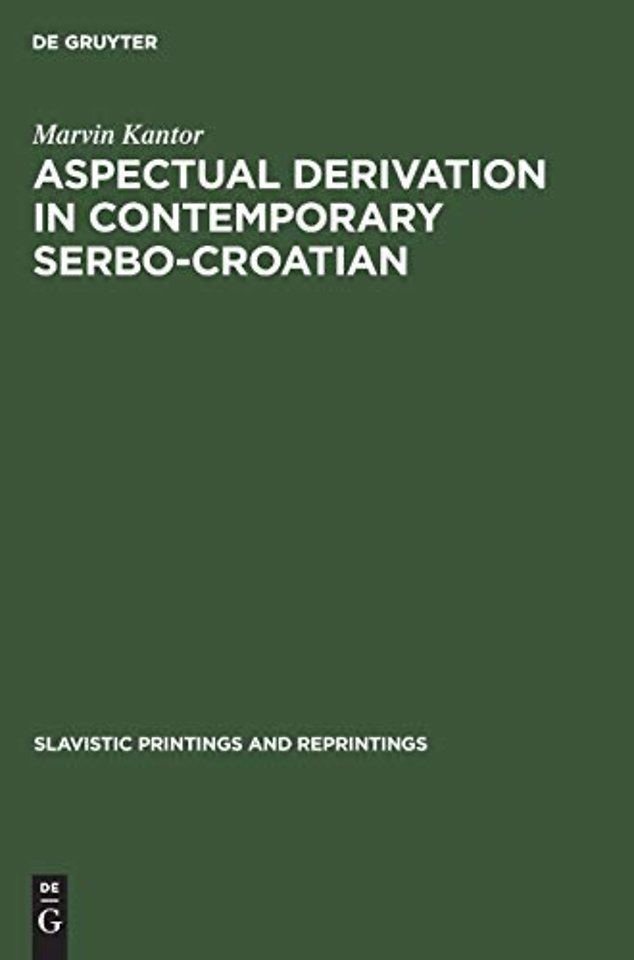 Aspectual derivation in contemporary Serbo–Croatian